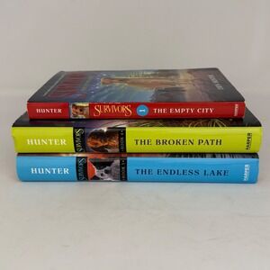 Erin Hunter Survivors 3 Book Lot The Empty City Broken Path Endless Lake 1 4 5